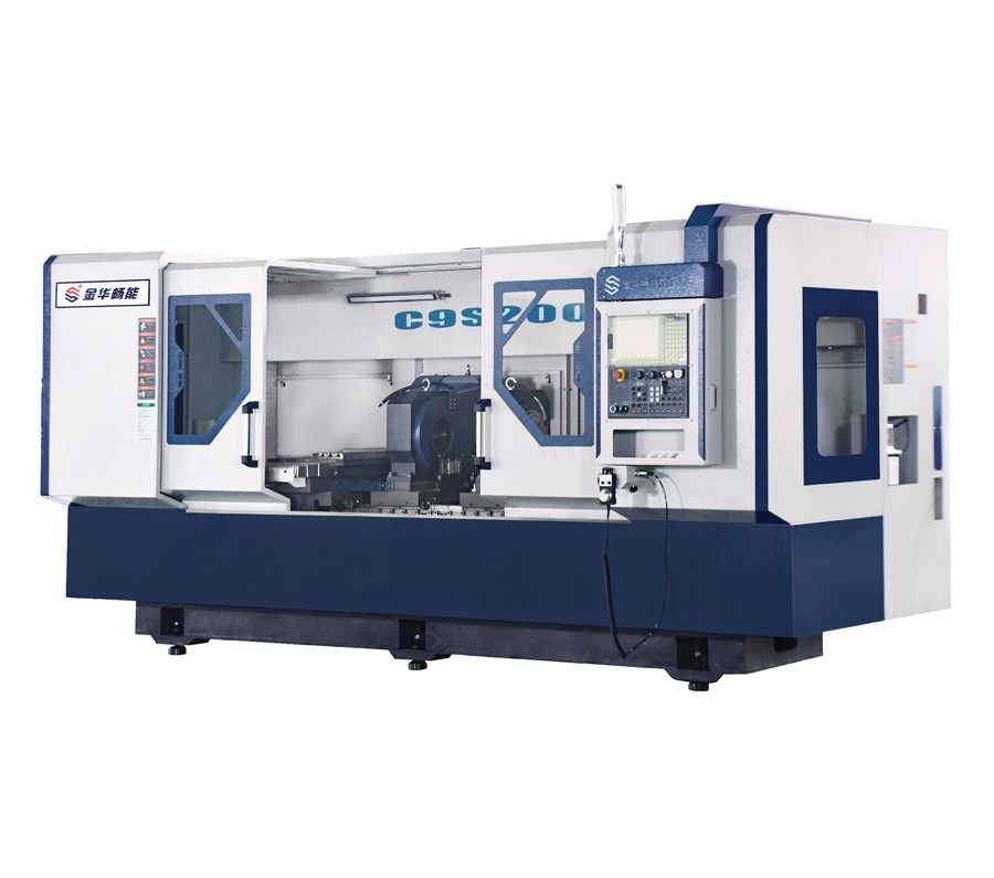 C9S-2200 畅能双头数控车床托辊轴加工一体机